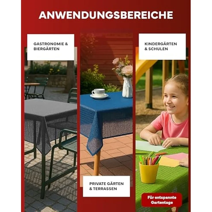 texpot Tischdecke Gartentischdecke Schaum PVC Weichschaum (1-tlg) – Bild 7