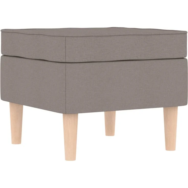 vidaXL Sessel mit Fußhocker Taupe Stoff 3307995 – Bild 8
