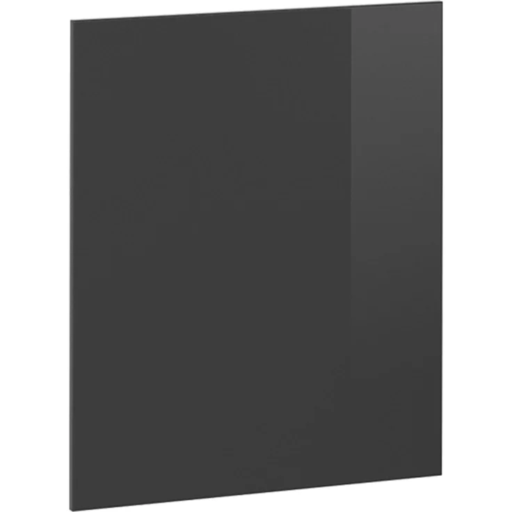 Küchenfront R-Line Anthrazit Hochglanz 59.6 x 71.3 cm Möbelfront für den Backofenumbauschrank (halb) Vicco – Bild 1