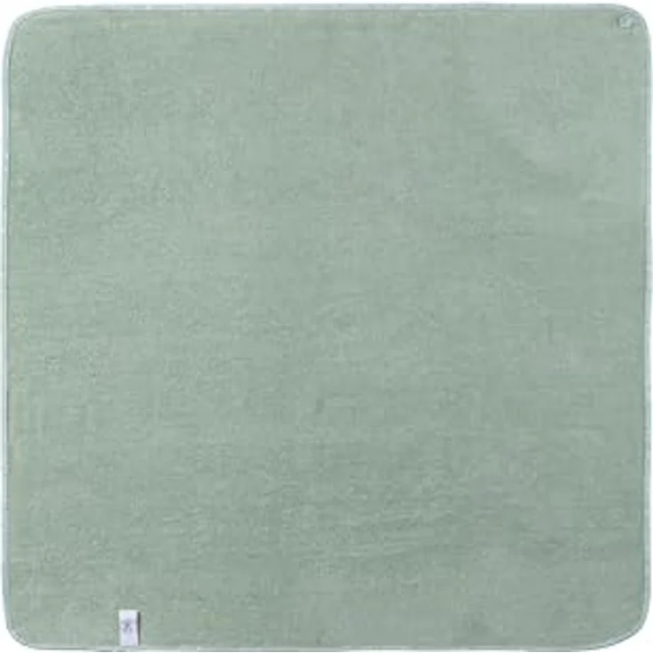 Sterntaler Kapuzenbadetuch 100x100 cm Katze Lilly - Badetuch mit Applikation - Babyhandtuch mit Kapuze aus saugfähiger Baumwolle, steingrün – Bild 3