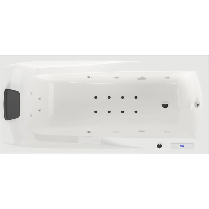Rechteck Whirlpool Centauri 190x90 links Made in Germany 18 Düsen ohne Armatur : Ohne Armaturen – Bild 4