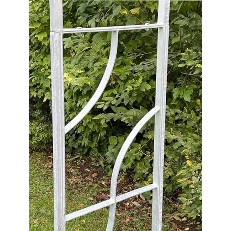 DanDiBo Rosenbogen Metall Verzinkt Massiv 150 cm Torbogen 96516 Wetterfest Rundbogen Volleisen Rankhilfe Gartenbogen Feuerverzinkt – Bild 4