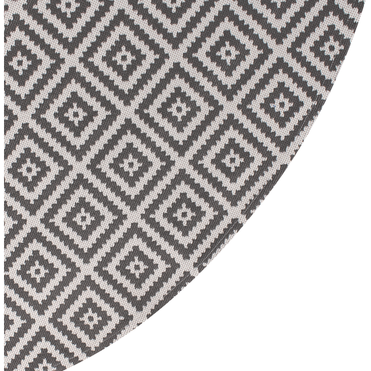 Outdoorteppich THRISSUR Grau ø 120 cm – Bild 4