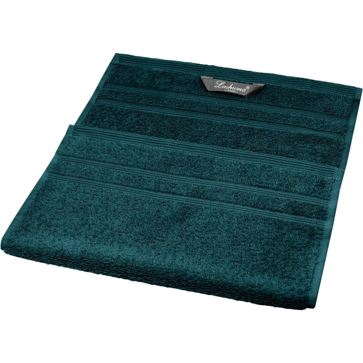 Lashuma Handtuch Set London, Frottee (Set, 4-St), Grüne Gästetücher 30x50 cm aus 100% Baumwolle – Bild 3
