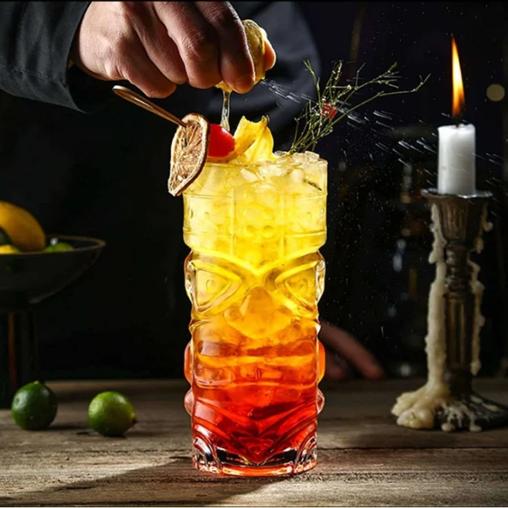 Hermia Concept 'Tiki' Cocktailgläser-Set (2-teilig), Transparent, 16 x 7,3 cm – Bild 5