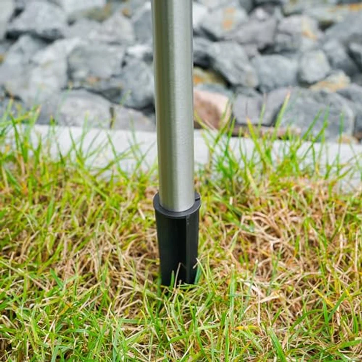 Esotec LED Gartendeko Gartenstecker Solar Capri, 3er Set, Duo Color, Edelstahl, H=34cm, Akku, winterfest, IP44 – Bild 4
