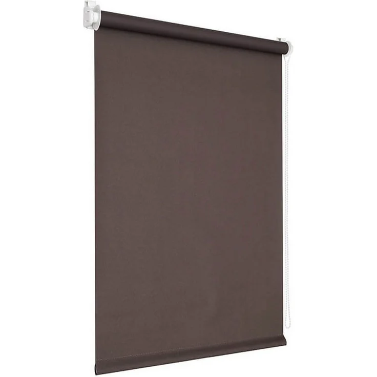 Verdunklungsrollo Klemmfix Verdunkelungsrollo 45x150 cm braun [Stoffbreite: 42cm], Victoria M, blickdicht, ohne Bohren, freihängend, Klemmfix, mit Kindersicherung, für Fenster und Türen, Sonnenschutz Sichtschutz – Bild 2