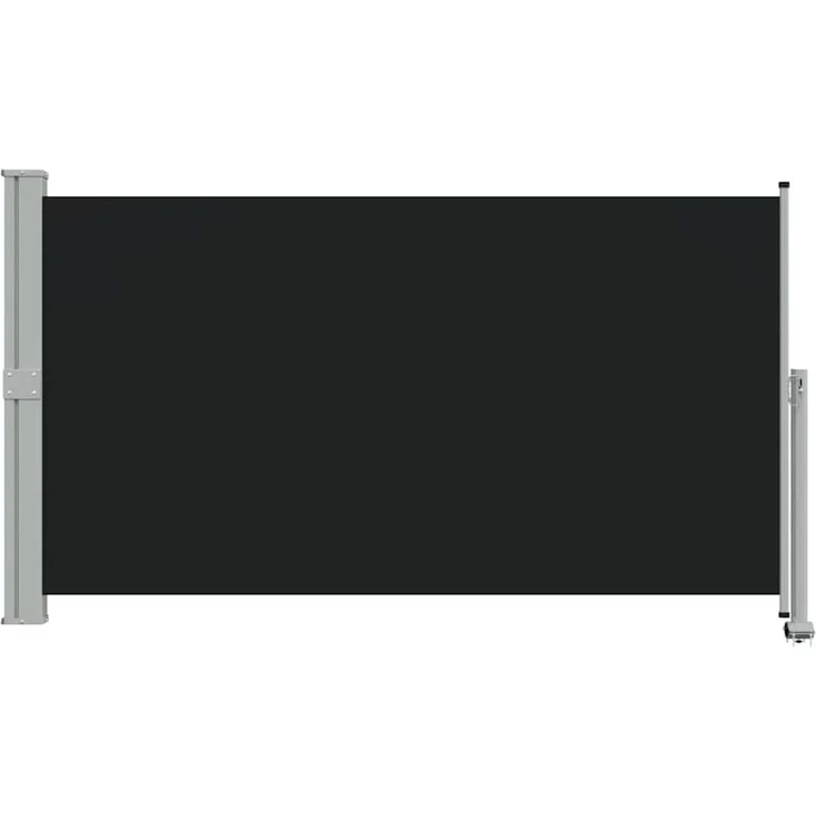 Ausziehbare Seitenmarkise, Sichtschutz 140x300 cm Schwarz – Bild 4