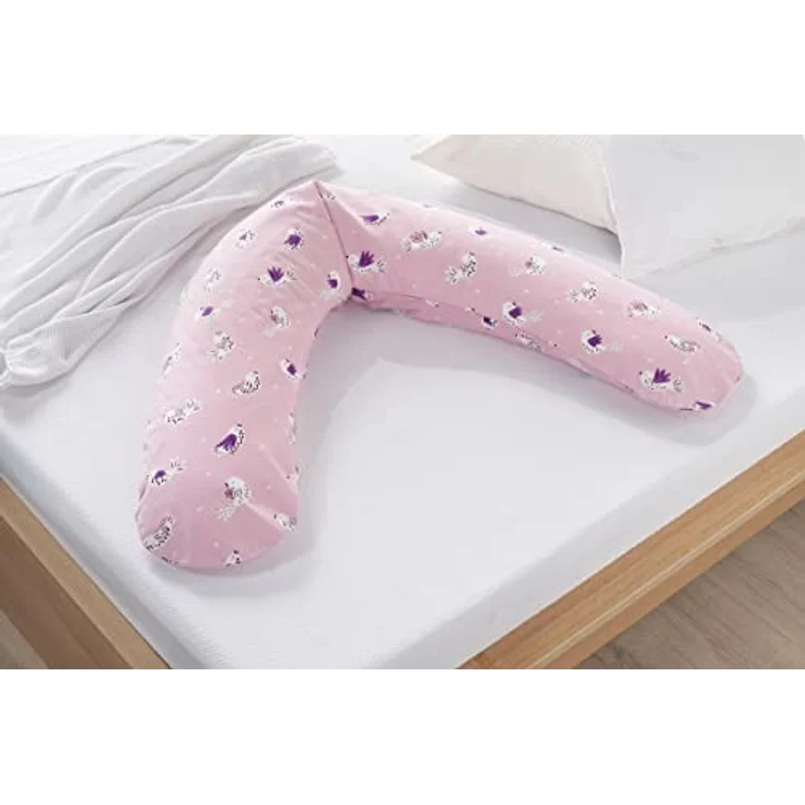 Theraline Ersatzbezug für Stillkissen Das Komfort 180 cm, Vöglein-Motiv, Rosé, 100% Baumwolle, Oeko-Tex Standard 100 zertifiziert – Bild 2