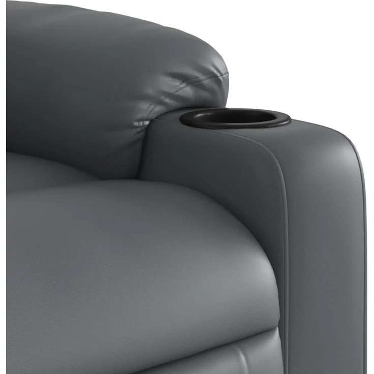 vidaXL Massagesessel Relaxsessel Grau Kunstleder 3206905 – Bild 8