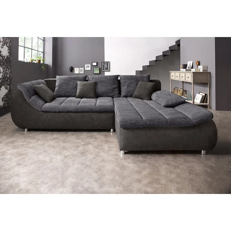 INOSIGN Ecksofa Imola L-Form, wahlweise mit Bettfunktion