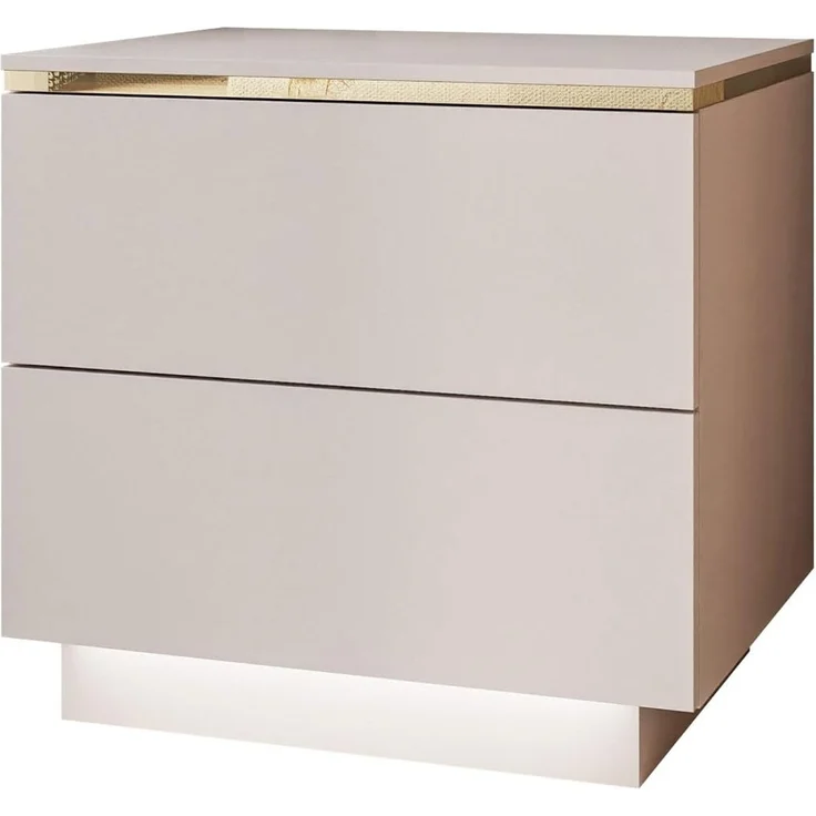 Lookway Nachttisch AURORA II KASCHMIR mit Beinen und LED-Beleuchtung (1x Nachttisch), Breite: 50 cm – Bild 7