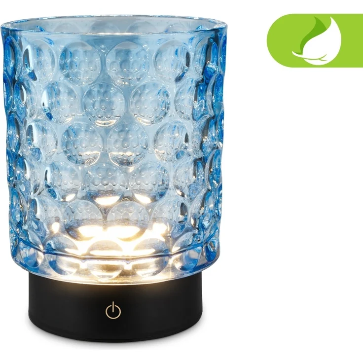 Briloner LED Akku-Tischleuchte Sunora blau 15 cm warmweiß dimmbar – Bild 5