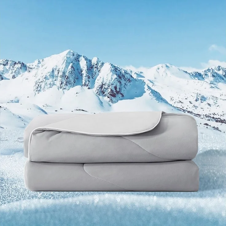 Elemuse Sommerbettdecke Kühldecke Sommerdecke, Selbstkühlende Atmungsaktive Extraleicht Decke, Füllung: 30% Lenzing Tencel und 70% Polyester (63% Polyester und 37% SORONA), Kühlfaser Wohndecke für Sommer, OEKO-TEX® – Bild 5