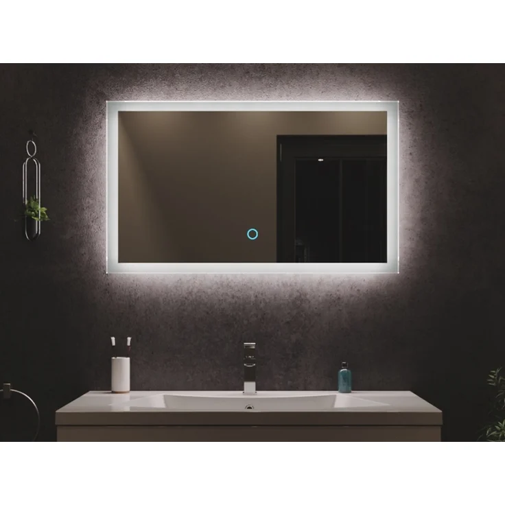 LED Spiegel 90x53 cm mit Touch Bedienung – Bild 1