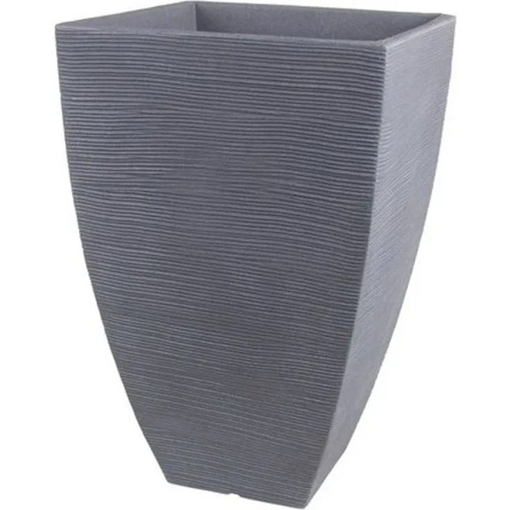 Rillentopf 60cm grau Pflanzkübel Blumentopf Pflanztopf Blumenkübel Übertopf
