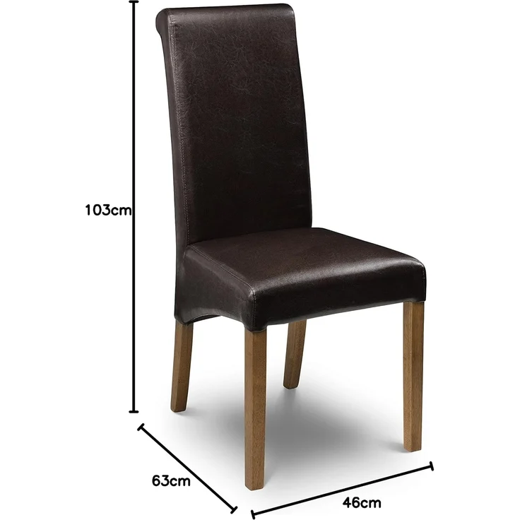 Julian Bowen Cuba Esszimmerstuhl, 2er-Set, Dunkelbraun – Bild 4