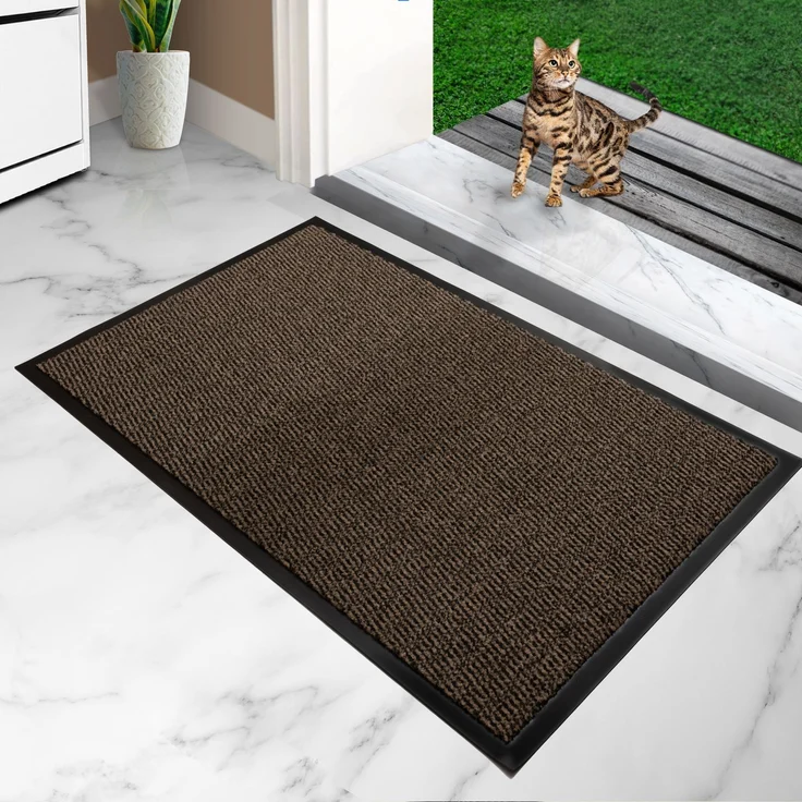 Furni24 Fußmatte - Braun-Schwarz, 60 x 90 cm – Bild 2