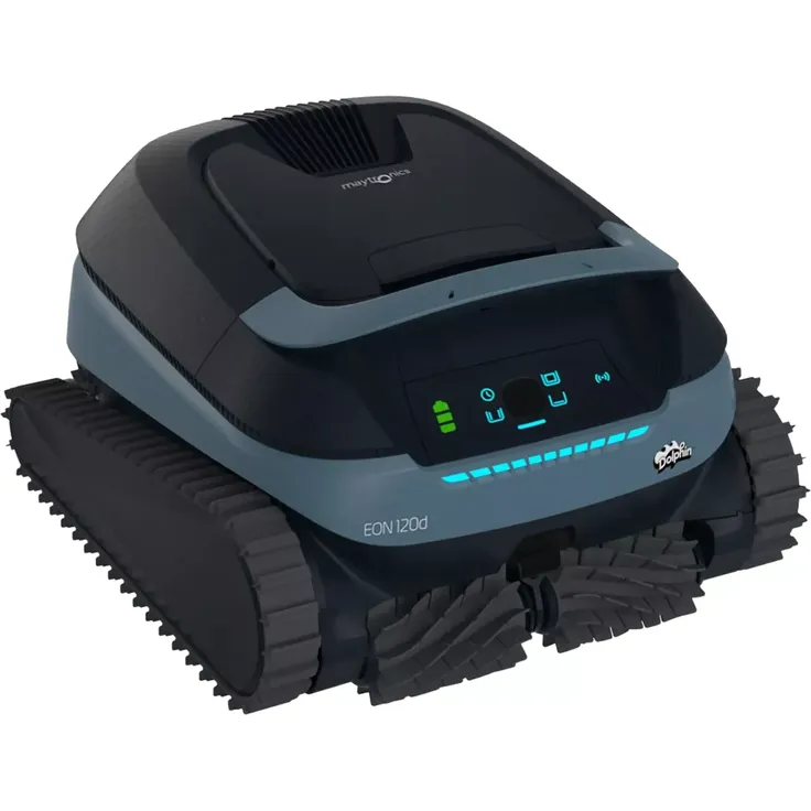 Dolphin EON 120d Akku-Poolroboter, SmartMap-Navigation bis 15 m, 70µm DebrisLock-Filter, App-Steuerung, ideal für Flachwasser & Stufen