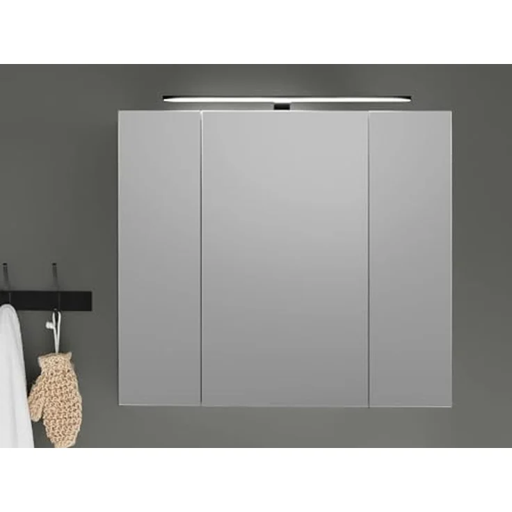 moebel-dich-auf Badezimmerspiegelschrank VENEZIA (Badezimmer Spiegelschrank in kaschmir 80 cm breit) – Bild 4