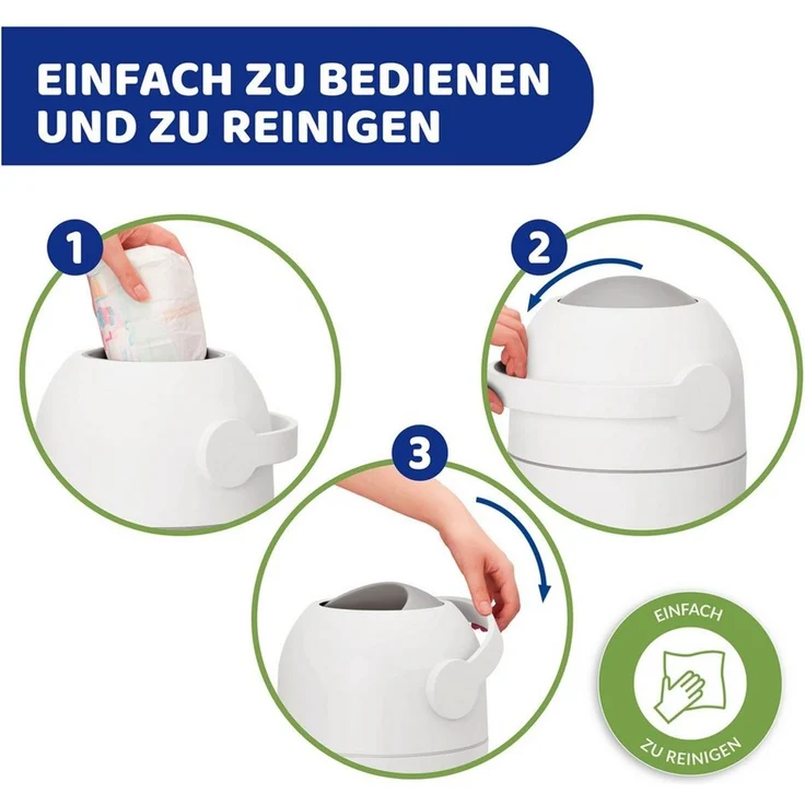 Chicco Windeleimer Odour Off Farbe Off-White – Bild 4