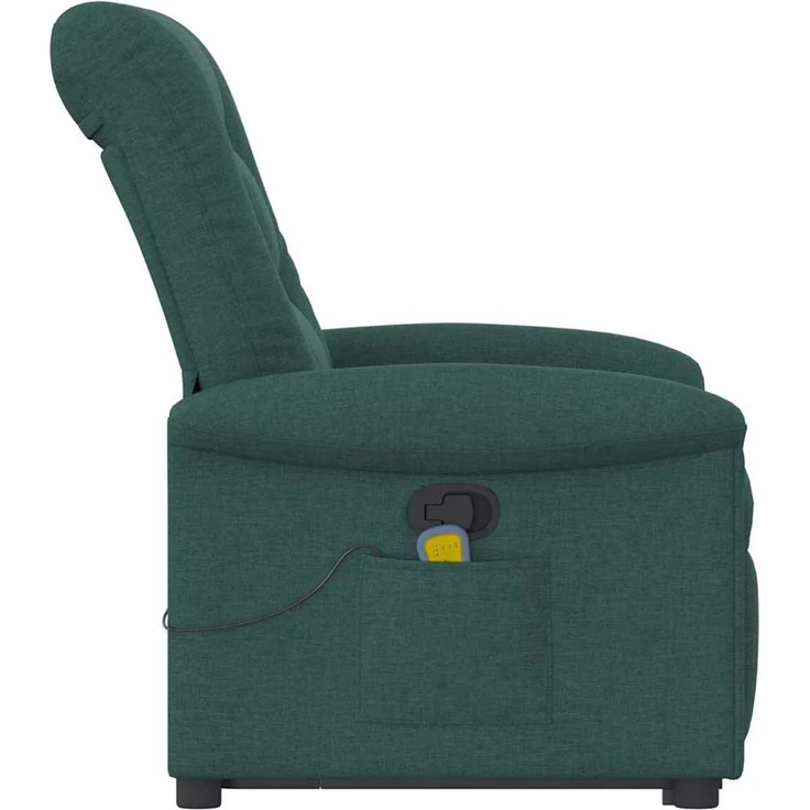 vidaXL Massagesessel mit Aufstehhilfe Dunkelgrün Stoff 3303270 – Bild 5