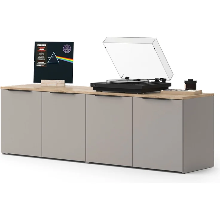 Wohnwand Wido Greige 2 Teile Vicco – Bild 5