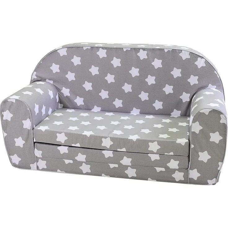 Knorr Toys Kindersofa 'Stars white'