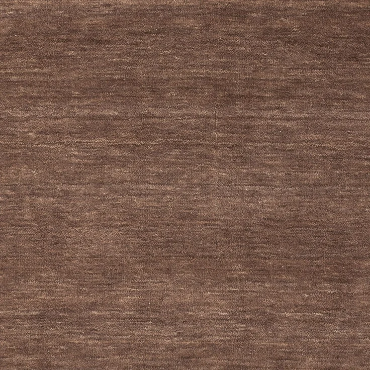 Gabbeh Teppich - Softy - Uni 150x150 cm - braun - rund – Bild 3