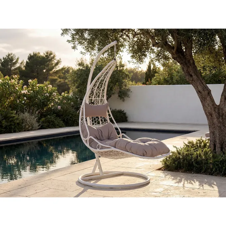 Vente-unique - LUVA Leisure furniture for garden Harz Weiß - B 105 cm x H 197 cm x L 105 cm