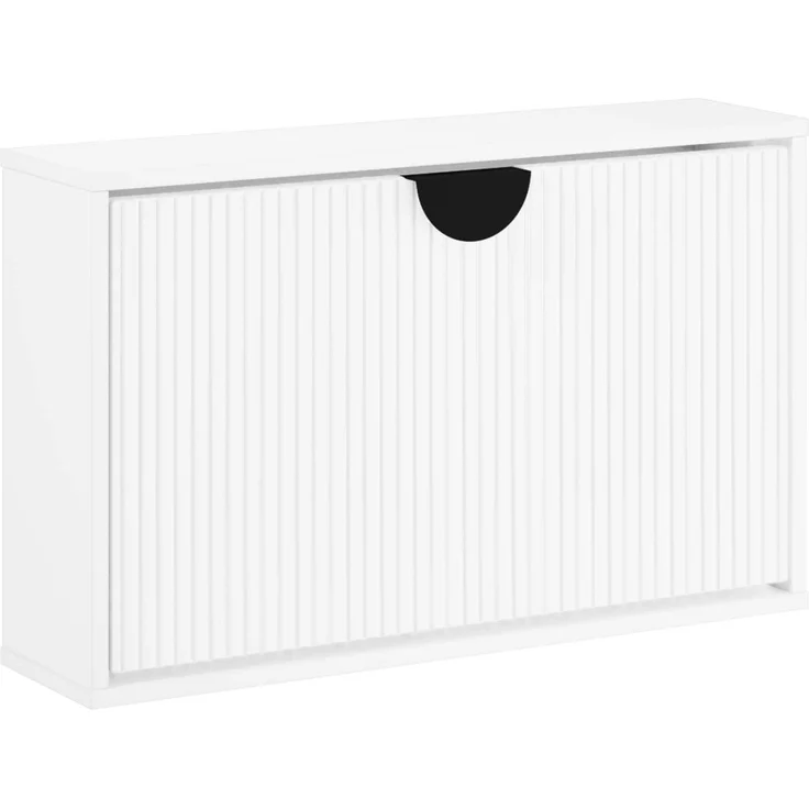 vidaXL Schuhschrank VENRAY 70 x 17 x 43 cm Holzwerkstoff Weiß 8020054 – Bild 2
