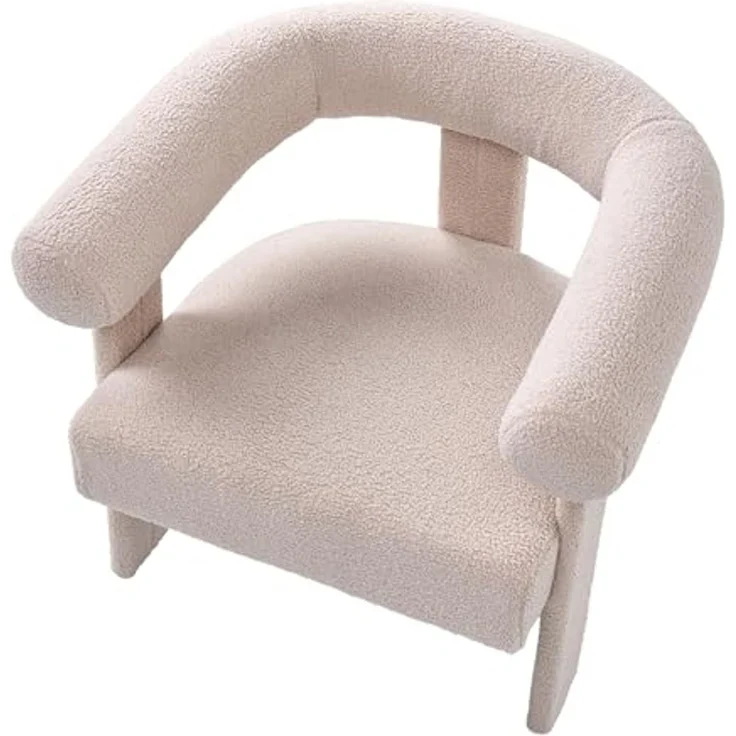 Sessel ILBRO Bouclé Hellbeige – Bild 7