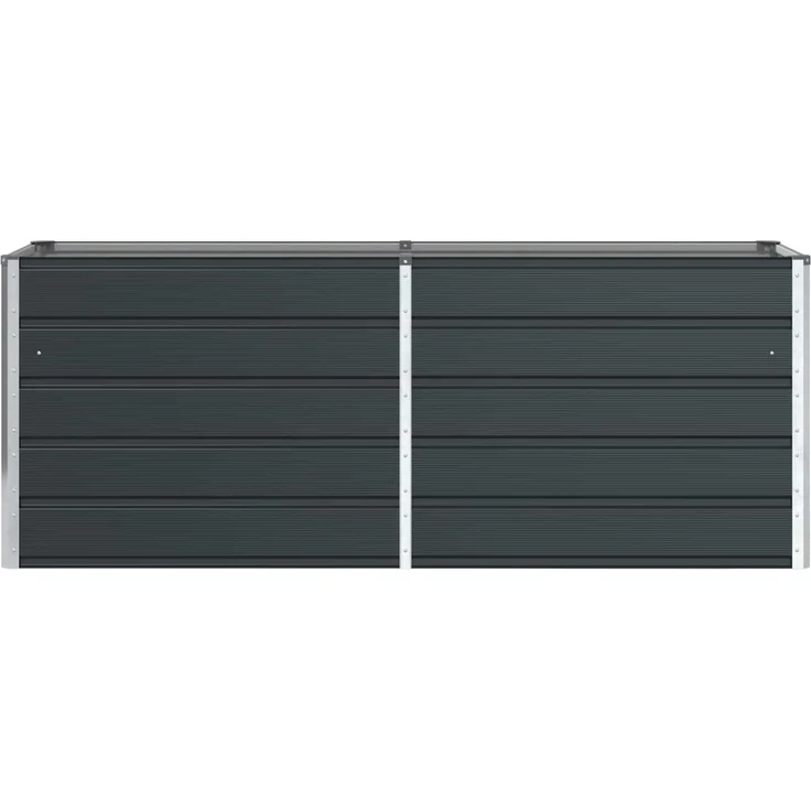 vidaXL Pflanzkübel Anthrazit 195 x 50 x 75 cm Verzinkter Stahl 42018205 – Bild 4
