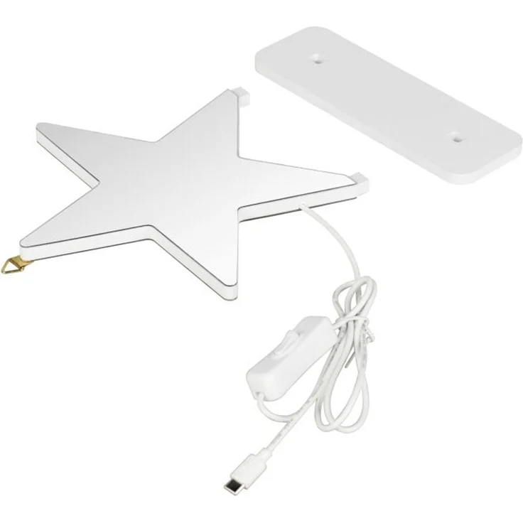 Reality LED-Wandleuchte Etoile weiß USB-C-Anschluss – Bild 4