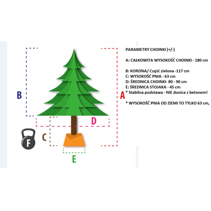 LEANToys künstlicher Weihnachtsbaum Kiefer 180 cm – Bild 5