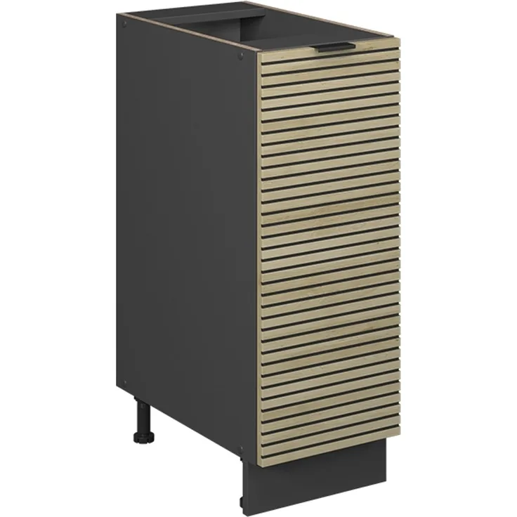 Apothekerschrank Fame-Line Eiche Paneel 30 cm ohne Arbeitsplatte Vicco