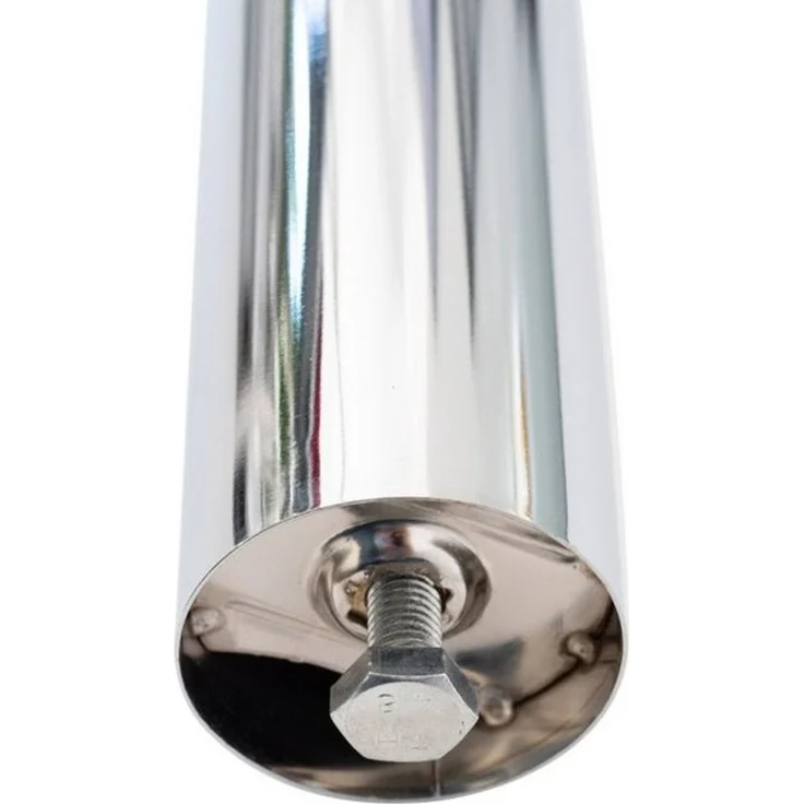 sossai® Tischbein Premium Tischbeine Ø60 mm in Chrom, höhenverstellbar +2cm – Bild 2