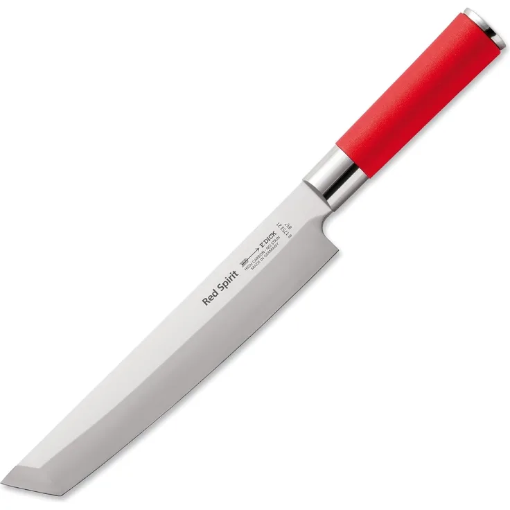 Friedrich Dick Red Spirit Schinken- und Tranchiermesser Tanto, Klingenlänge 21 cm