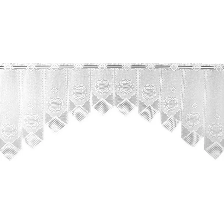 Arsvita Vorhang Mona (1 St), Stangendurchzug, halbtransparent, 2 teiliges Bistrogardinen-Set in Spitzenoptik – Bild 3