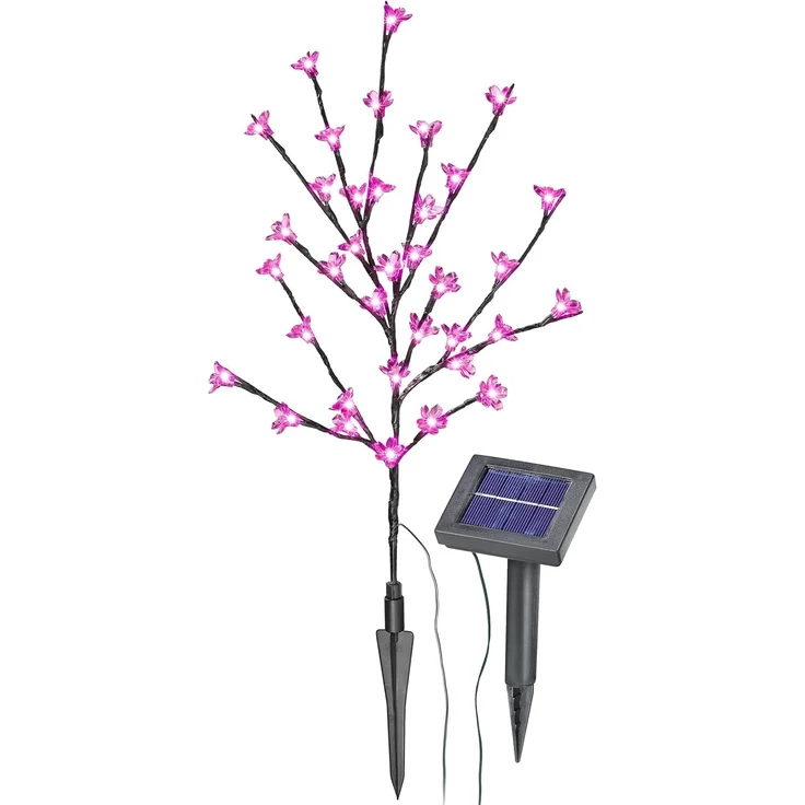 Esotec Solar LED Blütenstrauch pink – Bild 3