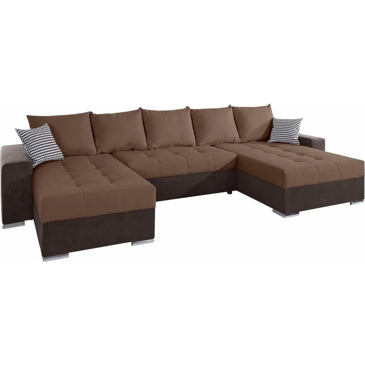 COLLECTION AB Wohnlandschaft XXL-Josy U-Form, Breite 333 cm, mit 2 Recamieren 77 & 79 cm, inkl. Bettfunktion, Bettkasten, mit 5 gleich großen Rückenkissen – Bild 2