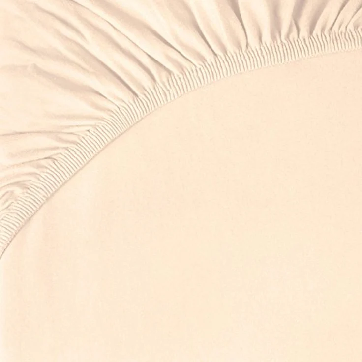 aqua-textil Spannbettlaken Pur Topper Laken Jersey Laken 120x200-130x200cm natur, Baumwolle, (1 Stück), anschmiegsam,bügelfrei,faltenfreier Sitz – Bild 4