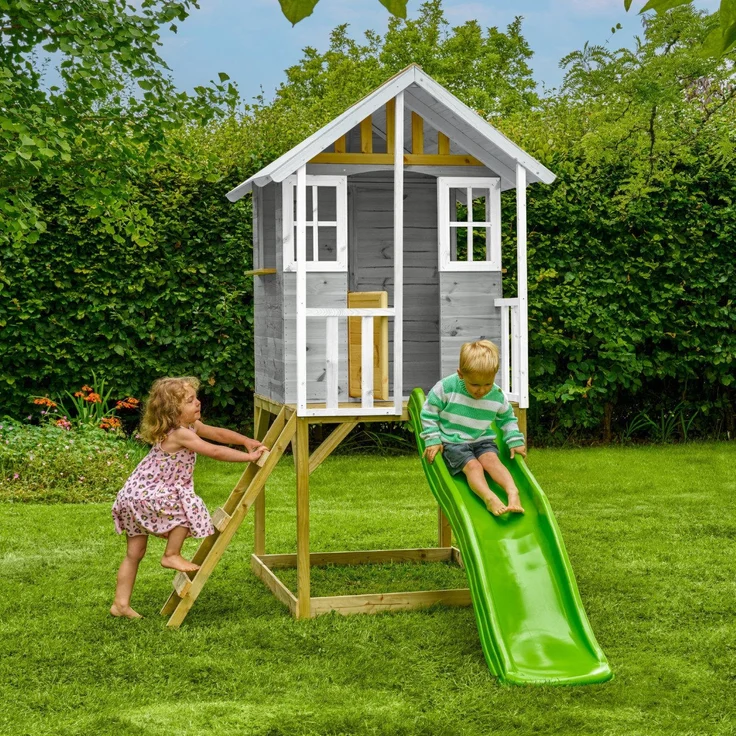 Zwerkules Valli 1 | Kinder Stelzenhaus mit Rutsche – Bild 2