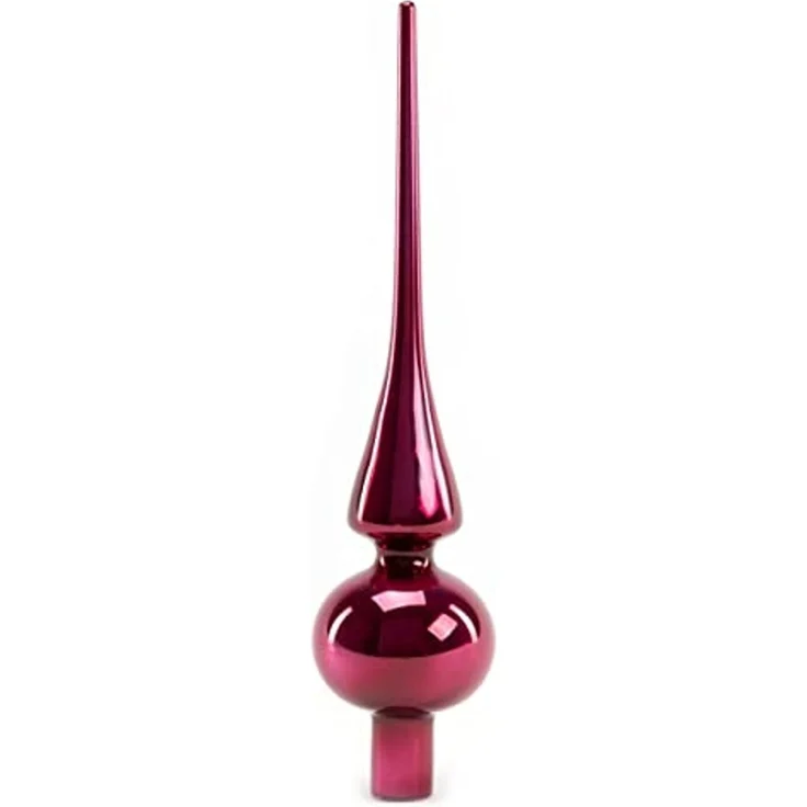 TrendLine uni Spitze 26 cm glanz magnolienrosa Weihnachtskugeln Weihnachten Xmas – Bild 3