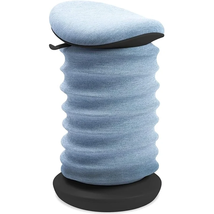 TOPSTAR Sitness 4D AGR-Zertifiziert Dynamischer Sitzhocker schwarz blau - ergonomischer Bürohocker - höhenverstellbar - stärkt den Rücken - entlastet die Bandscheiben