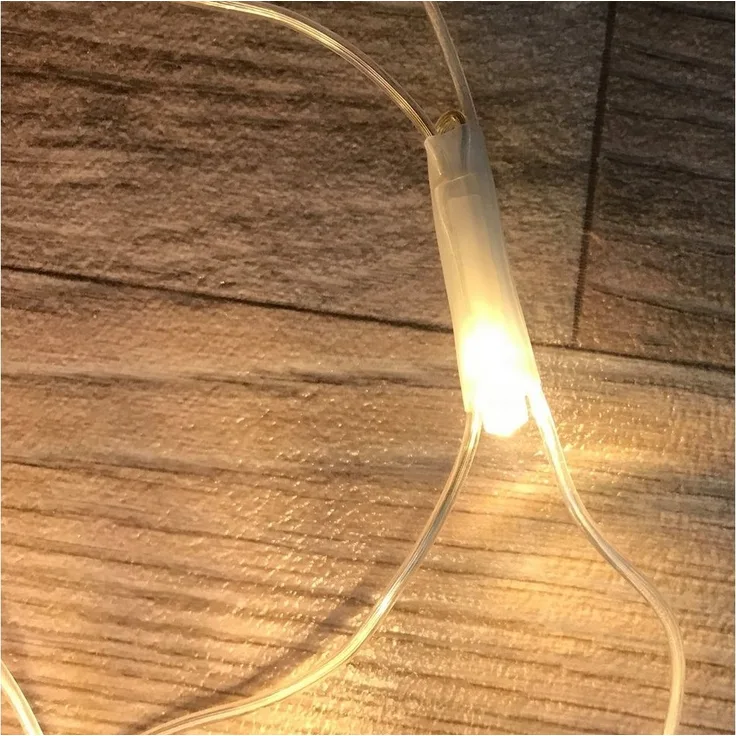 Mojawo Lichtervorhang 240er LED-Lichternetz warmweiß