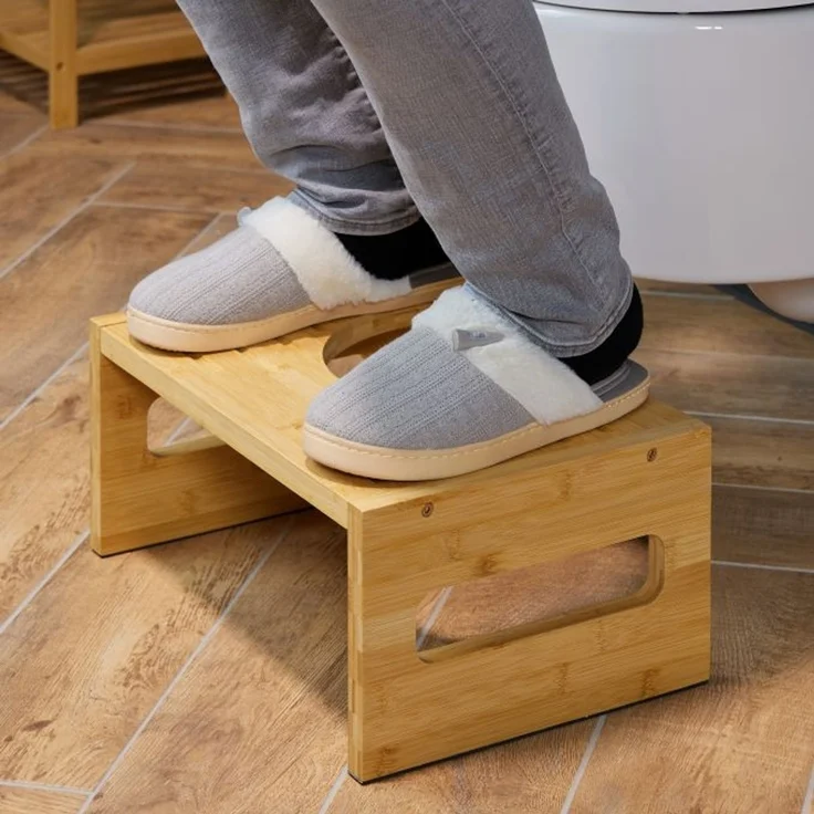 Toilettenhocker aus Bambus 10049902 – Bild 2