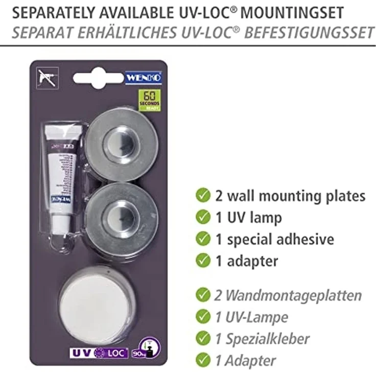 Wenko Eckablage Trestina Edelstahl – Bild 4