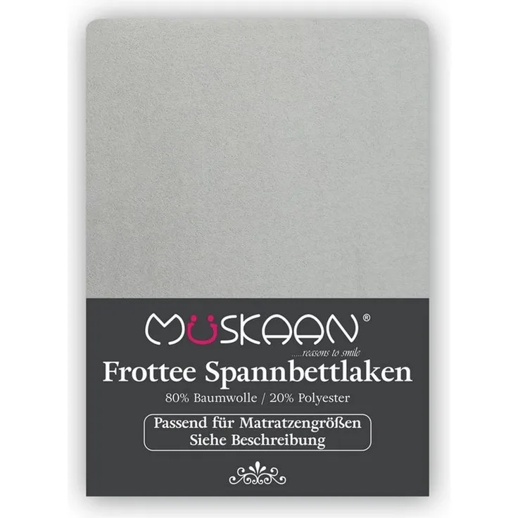 Müskaan Spannbettlaken Spannbetttuch Bettlaken Winter Weich Warm Leintuch 80% Baumwolle, Frottee, Gummizug: Rundumgummizug, Matratzen Bezug bis 22cm Matratzenhöhe Kuschelig Flauschig