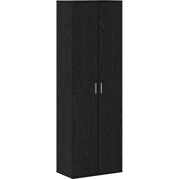 vidaXL Highboard Schwarz Eichen-Optik 60 x 35 x 180 cm Holzwerkstoff 3365569 – Bild 2